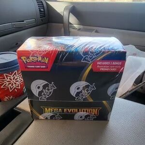 Pokemon Mega Evolution Trading Card Box - Black and Yellow